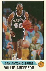 1990-91 Panini Stickers #46 Willie Anderson Front
