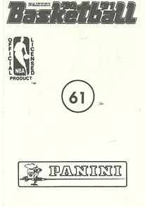 1990-91 Panini Stickers #61 Michael Adams Back