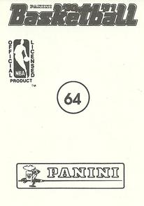 1990-91 Panini Stickers #64 Walter Davis Back