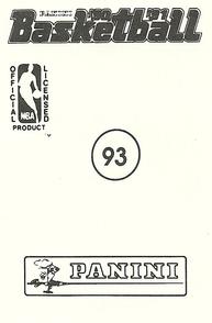 1990-91 Panini Stickers #93 Scottie Pippen Back