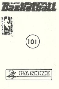 1990-91 Panini Stickers #101 Alvin Robertson Back