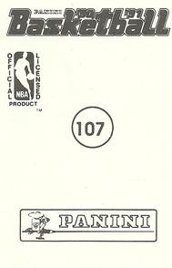 1990-91 Panini Stickers #107 Larry Nance Back
