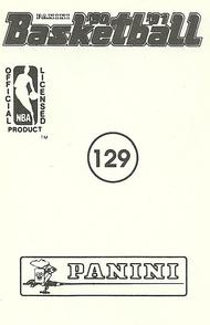 1990-91 Panini Stickers #129 Hersey Hawkins Back