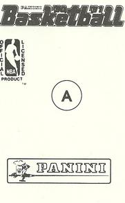 1990-91 Panini Stickers #A John Stockton Back