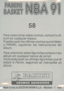 1990-91 Panini Stickers (Spanish) #58 Chicago Bulls Logo Back