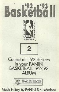 1992-93 Panini Stickers #2 Tracy Murray Back