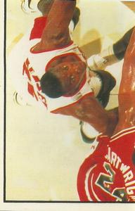 1992-93 Panini Stickers #16 1992 NBA Finals (Action scene/upper left) Front