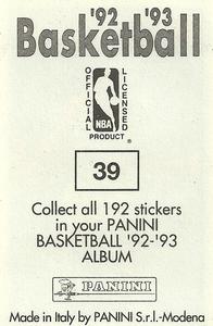 1992-93 Panini Stickers #39 Charles Barkley Back