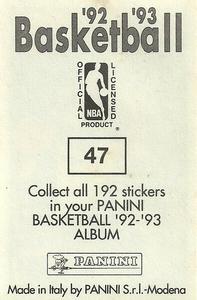 1992-93 Panini Stickers #47 Jerome Kersey Back