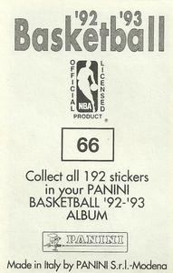 1992-93 Panini Stickers #66 Derek Harper Back