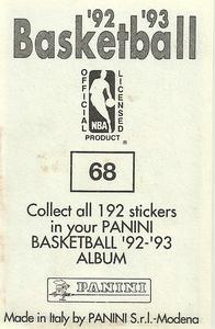 1992-93 Panini Stickers #68 Rodney McCray Back