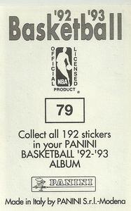 1992-93 Panini Stickers #79 Avery Johnson Back