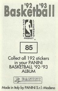 1992-93 Panini Stickers #85 Gerald Glass Back