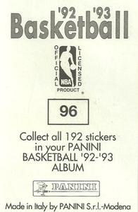 1992-93 Panini Stickers #96 Scottie Pippen Back