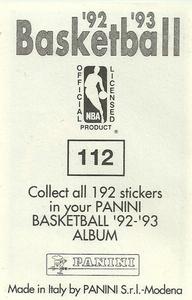 1992-93 Panini Stickers #112 Frank Brickowski Back