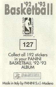 1992-93 Panini Stickers #127 Scottie Pippen Back