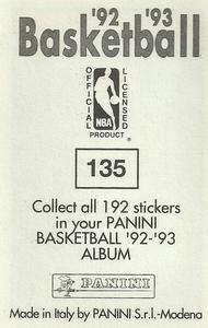 1992-93 Panini Stickers #135 Larry Nance Back