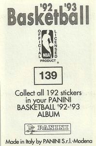 1992-93 Panini Stickers #139 Joe Dumars Back