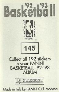 1992-93 Panini Stickers #145 Reggie Miller Back