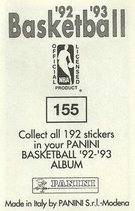 1992-93 Panini Stickers #155 Jerry Reynolds Back