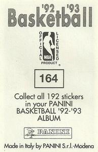 1992-93 Panini Stickers #164 Glen Rice Back