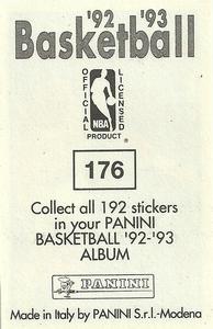 1992-93 Panini Stickers #176 Mark Jackson Back