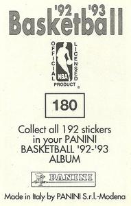 1992-93 Panini Stickers #180 Rolando Blackman Back