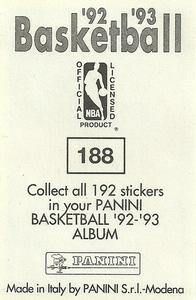 1992-93 Panini Stickers #188 Michael Adams Back