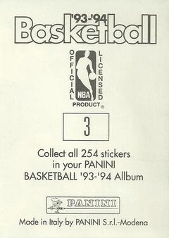 1993-94 Panini Stickers #3 Charles Barkley  Back