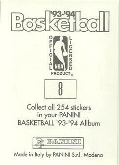 1993-94 Panini Stickers #8 Warriors Team Logo  Back