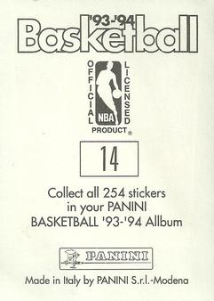 1993-94 Panini Stickers #14 Gary Grant  Back