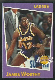 1993-94 Panini Stickers #31 James Worthy  Front