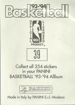 1993-94 Panini Stickers #39 Dan Majerle  Back