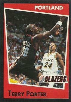 1993-94 Panini Stickers #46 Terry Porter  Front