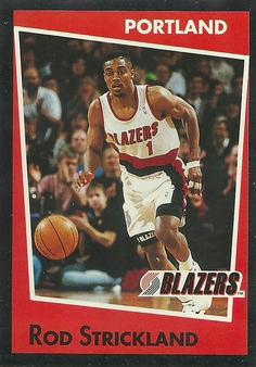 1993-94 Panini Stickers #48 Rod Strickland  Front
