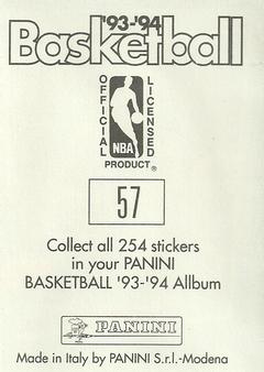1993-94 Panini Stickers #57 Spud Webb  Back