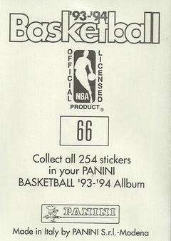 1993-94 Panini Stickers #66 Sam Perkins  Back