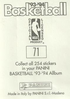 1993-94 Panini Stickers #71 Mavericks Team Logo  Back
