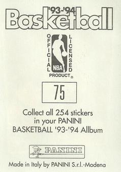 1993-94 Panini Stickers #75 Doug Smith  Back