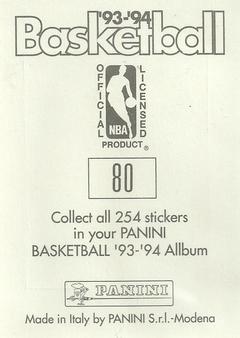 1993-94 Panini Stickers #80 Nuggets Team Logo  Back