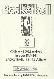 1993-94 Panini Stickers #82 Mark Macon  Back