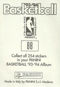 1993-94 Panini Stickers #88 Carl Herrera  Back