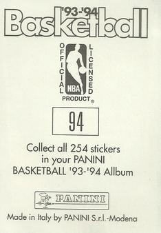 1993-94 Panini Stickers #94 Otis Thorpe  Back