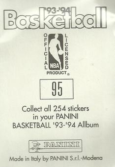1993-94 Panini Stickers #95 Thurl Bailey  Back