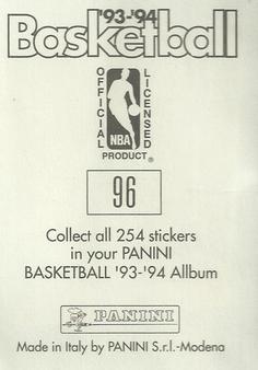 1993-94 Panini Stickers #96 Chris Smith  Back