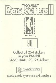 1993-94 Panini Stickers #98 Timberwolves Team Logo  Back