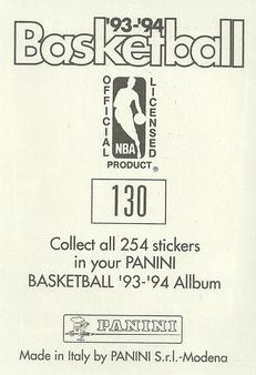1993-94 Panini Stickers #130 Eric Murdock  Back
