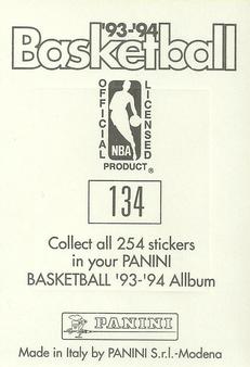 1993-94 Panini Stickers #134 Hawks Team Logo  Back