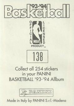 1993-94 Panini Stickers #138 Dominique Wilkins  Back