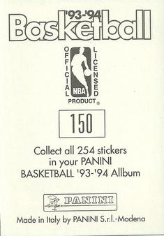 1993-94 Panini Stickers #150 Bill Cartwright  Back